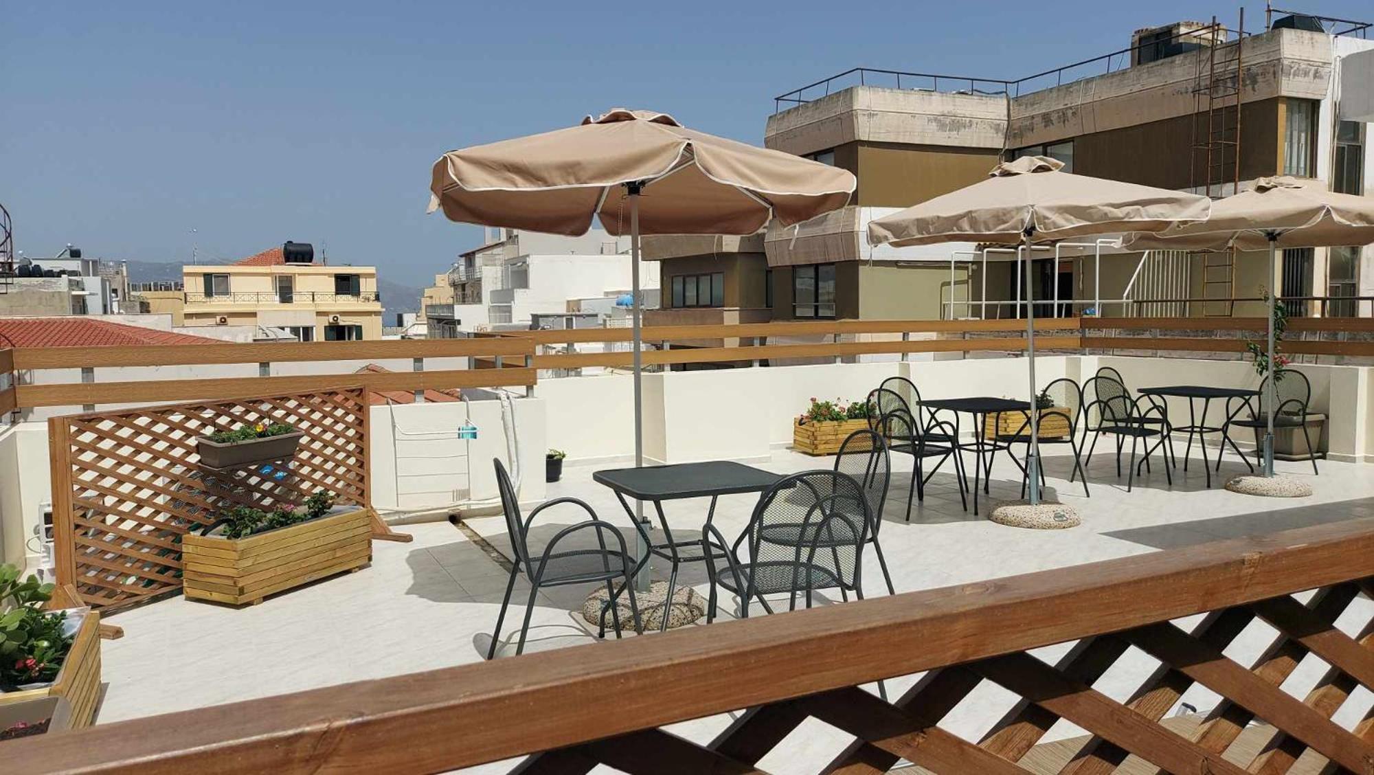 The Blue Apartment In The Heart Of Heraklion Exteriör bild